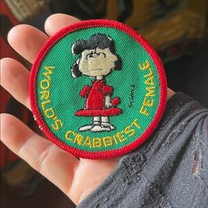 Vintage Lucy Peanuts Snoopy Retro Patch